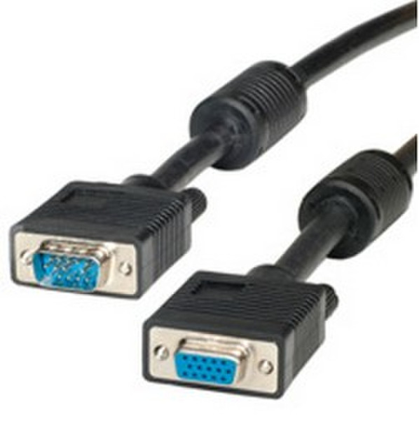 ROLINE HQ VGA Cable with Ferrite, HD15 M - HD15 F 20 m