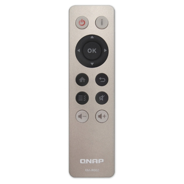 QNAP RM-IR002 Нажимные кнопки Серый пульт дистанционного управления