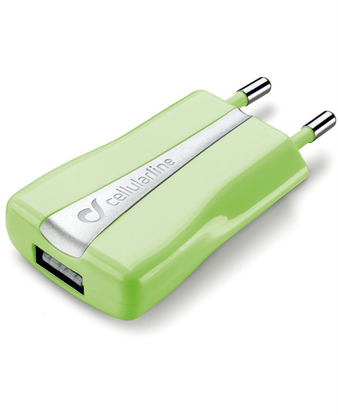 Cellularline ACHUSBCOMPACTCG Indoor Green mobile device charger