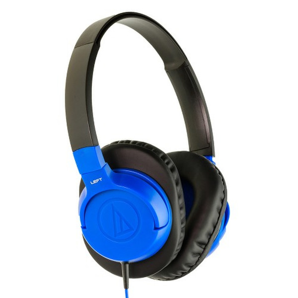 Audio-Technica ATH-AX1iS ohrumschließend Kopfband Schwarz, Blau
