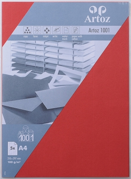 Artoz 10779614-517 A4 (210×297 mm) Красный бумага для печати