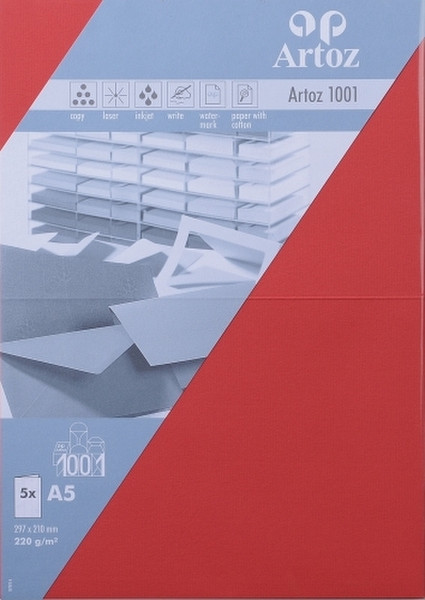 Artoz 10739226-517 A5 (148×210 mm) Rot Druckerpapier