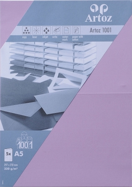 Artoz 10739226-453 A5 (148×210 mm) Lilac inkjet paper