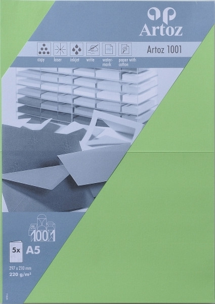 Artoz 10739226-305 A5 (148×210 mm) Green inkjet paper