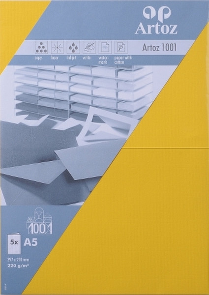 Artoz 10739226-247 A5 (148×210 mm) Желтый бумага для печати