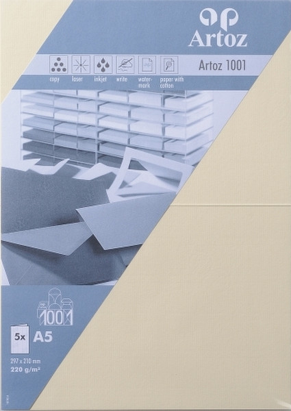 Artoz 10739226-241 A5 (148×210 mm) Cream Druckerpapier