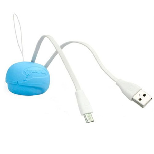 Xoopar Boy Micro USB Cable(Rubber finish Blue)