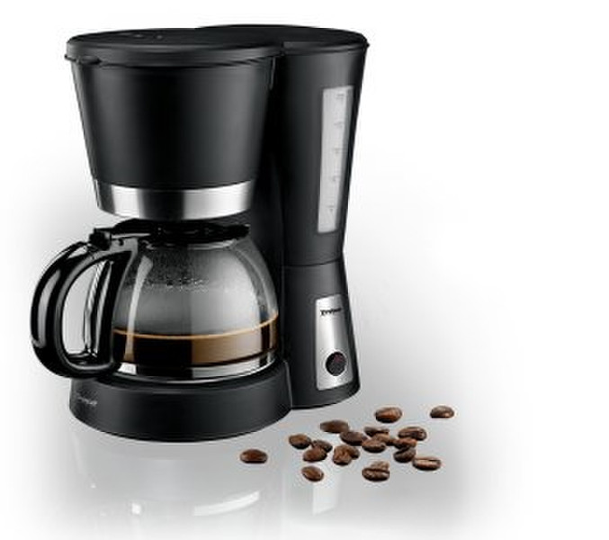 Trisa Electronics 6015.4245 Drip coffee maker 1.2L 12cups Black coffee maker