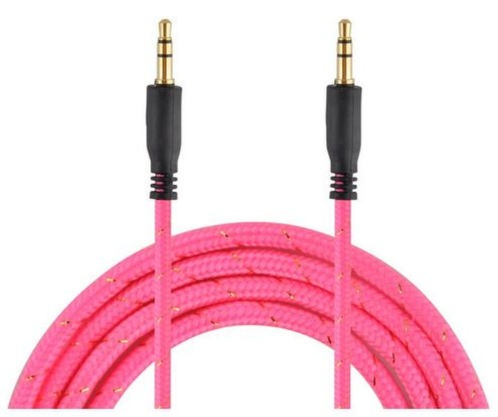 Veo VEO1MAUX-PI-FR 1m 3.5mm 3.5mm Pink Audio-Kabel