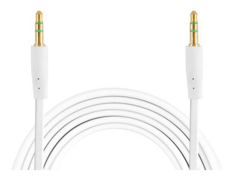 Veo VEOFLATAUX-WH-FR 1.5m 3.5mm 3.5mm Weiß Audio-Kabel
