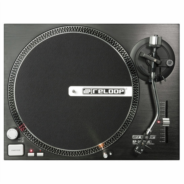 Reloop RP-2000 MK3 Direct drive DJ turntable Schwarz