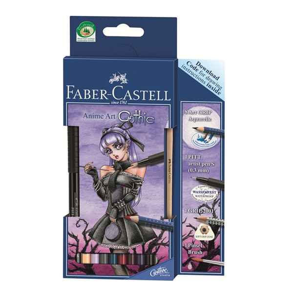 Faber-Castell Aquarelle Art Grip Gothic 11шт цветной карандаш