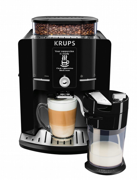 Krups EA8298 freestanding Espresso machine 1.7L 2cups Black coffee maker