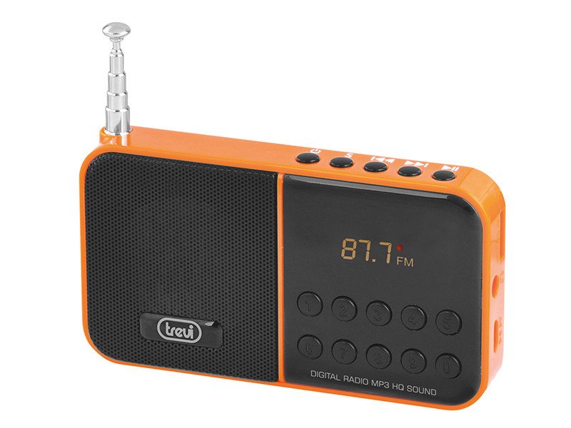 Trevi DR 740 SD Портативный Цифровой Оранжевый радиоприемник