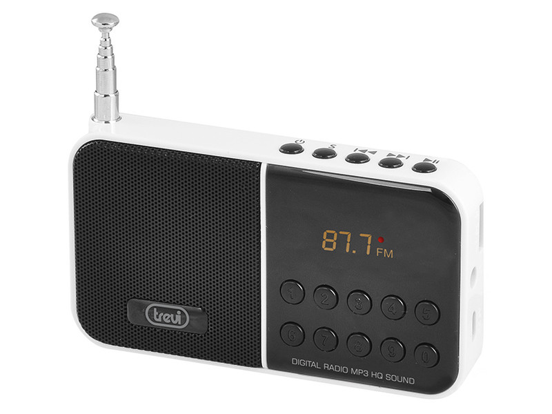 Trevi DR 740 SD Tragbar Digital Weiß Radio