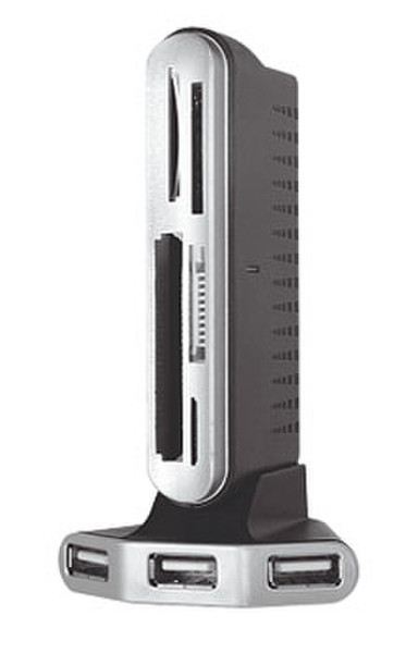 Konoos UK-11 USB 2.0 Серый, Cеребряный устройство для чтения карт флэш-памяти