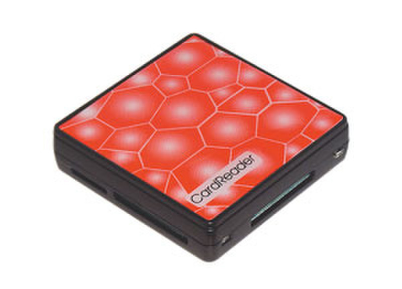 Konoos UK-15 USB 2.0 Черный, Красный устройство для чтения карт флэш-памяти