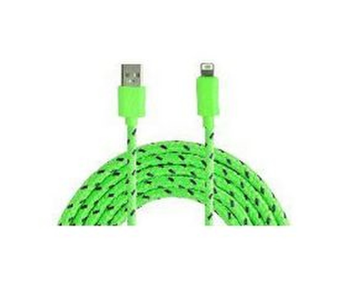 Veo VEO1MBR-GR-FR 1m USB A Lightning Green USB cable