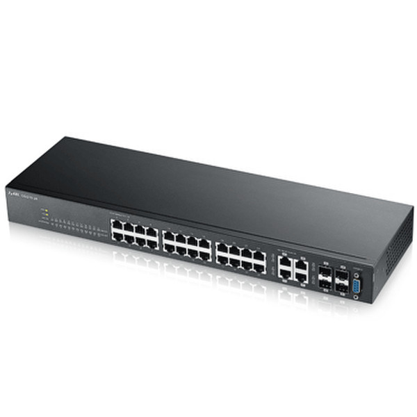 ZyXEL GS2210-24 Managed L2 Fast Ethernet (10/100) Power over Ethernet (PoE) Black