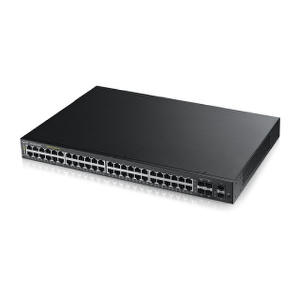 ZyXEL GS1920-48HP Управляемый L2 Gigabit Ethernet (10/100/1000) Power over Ethernet (PoE) Черный