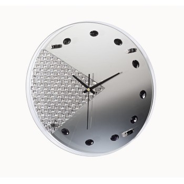 Hama Spiegel Quartz wall clock Circle Silver