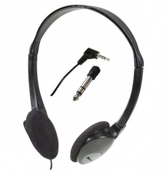 Alecto WH-700 Ohraufliegend Kopfband Schwarz Kopfhörer
