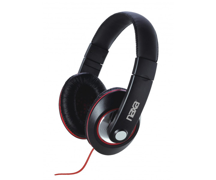 Naxa NE-929BK Supraaural Head-band Black,Red headphone