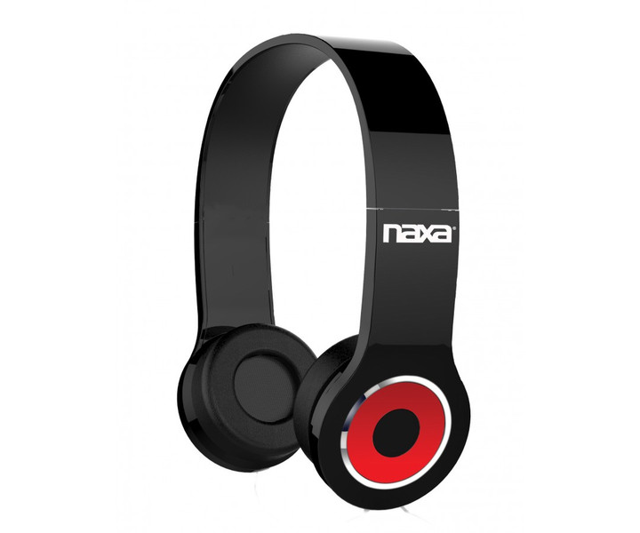Naxa NE-932BK Head-band Binaural Black,Red mobile headset