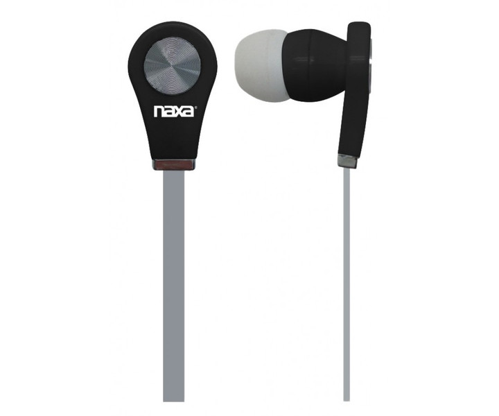 Naxa NE-933GR Intraaural In-ear Black,Grey headphone