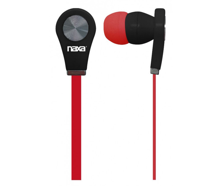 Naxa NE-933RD Intraaural In-ear Black,Red headphone