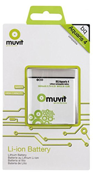 Muvit MUBAT0034 Lithium-Ion 1500mAh 3.7V rechargeable battery