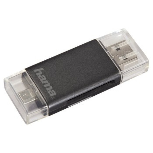 Hama 00123976 USB/Micro-USB Anthracite card reader