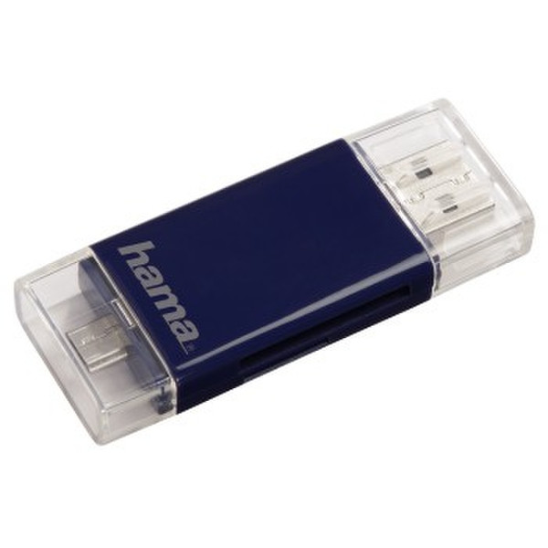 Hama 00123975 USB/Micro-USB Blau Kartenleser