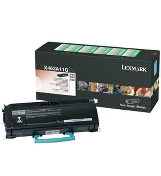 Lexmark X463A11G 3500pages Black laser toner & cartridge