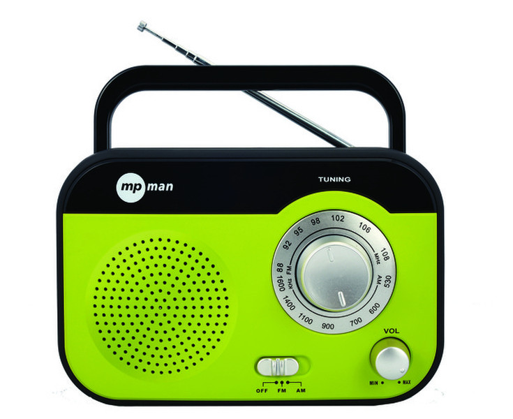 Mpman RPS 680 Портативный Зеленый радиоприемник