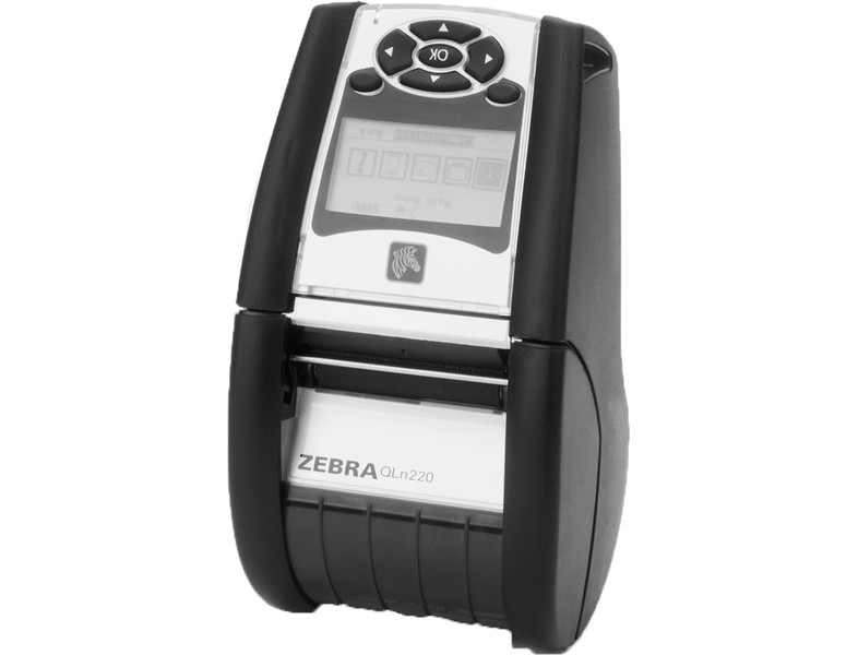 Zebra QLn220 Прямая термопечать Mobile printer 203 x 203dpi Черный