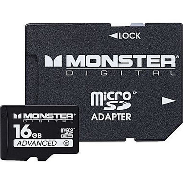 Monster Digital 16GB Micro SDHC 16GB MicroSDHC Class 10 Speicherkarte