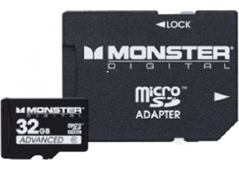 Monster Digital 32GB Micro SDHC 32GB MicroSDHC Class 10 memory card