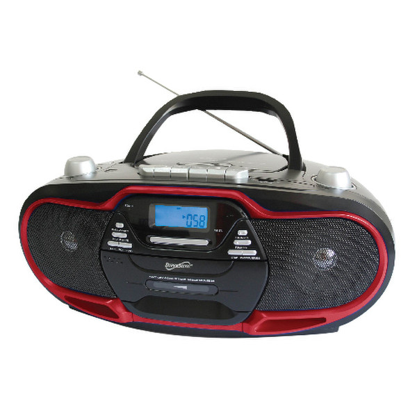 Supersonic SC-745 Portable CD player Schwarz, Rot