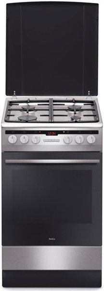 Amica 57GE3.33HZpTaDpAQ(Xx) Отдельностоящий Gas hob A-20% Нержавеющая сталь