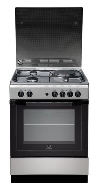 Indesit I6M6CAG(X)/FR Freistehend Gas hob A Edelstahl Küchenherd