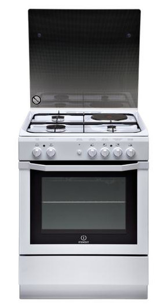 Indesit I6MSCAG(W)/FR Freistehend Combi hob A Weiß Küchenherd