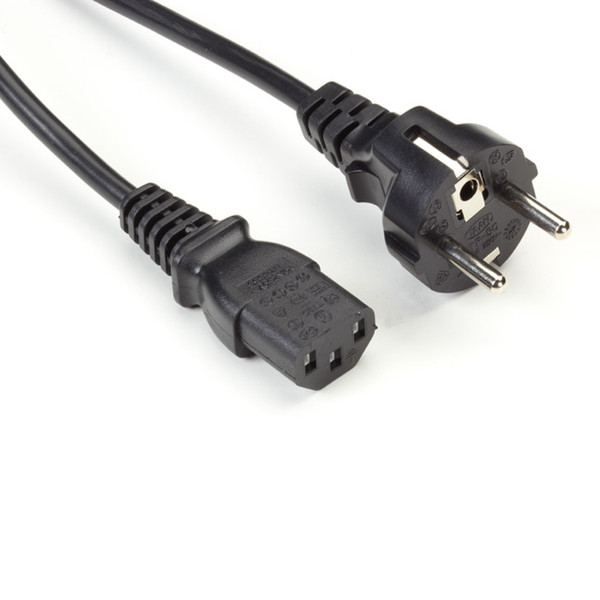 Black Box EPXR07-R2 2m CEE7/7 Schuko C13 coupler Black power cable