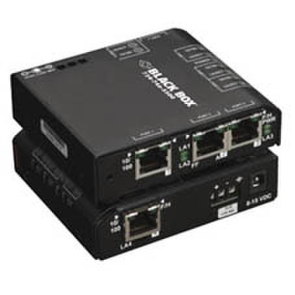 Black Box LBH101A Неуправляемый L2 Fast Ethernet (10/100) Черный сетевой коммутатор