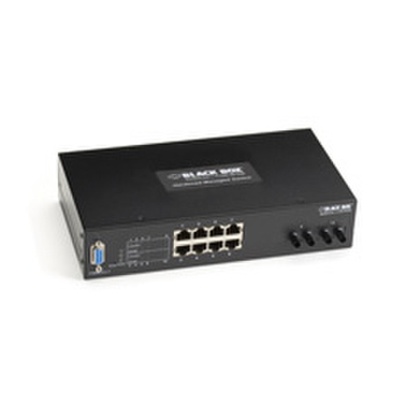 Black Box LEH808-2MMST gemanaged L2 Fast Ethernet (10/100) Schwarz Netzwerk-Switch