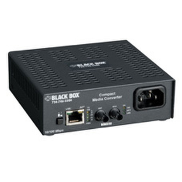 Black Box LMC7001A-R4 100Mbit/s 850nm Multi-mode Black network media converter