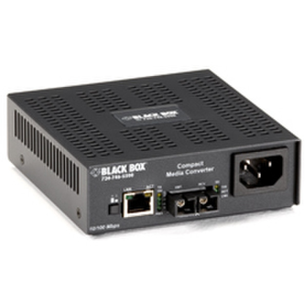 Black Box LMC7004A-R4 100Mbit/s 1310nm Single-mode Black network media converter