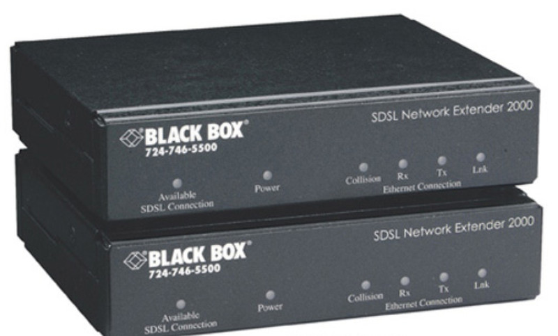 Black Box LR0020A-KIT-R2 Network transmitter & receiver Черный