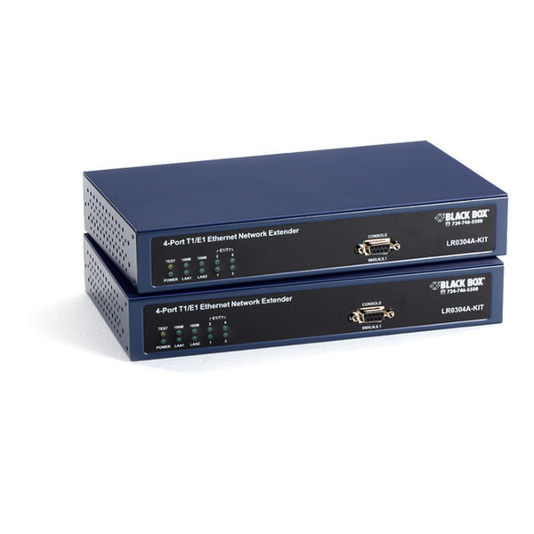 Black Box LR0304A-KIT Network transmitter & receiver Синий