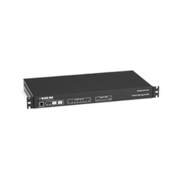 Black Box MPSH8-D20-120V 8AC outlet(s) 1U Black power distribution unit (PDU)